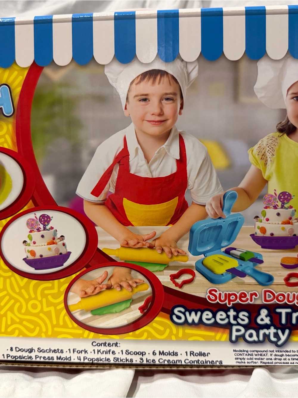 Kids' Super Dough Sweets & Treats Party Playset - Red & Yellow